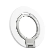 Magnetski držac i stalak za telefon Baseus MagPro 3 - MagSafe, dvostruki prsten - bijeli