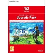 The Legend of Zelda Breath of the Wild nadgradnja iz SWITCH1 na SWITCH 2 brez igre - koda brez škatlice (SWITCH 2)