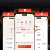 shumee TERMOMETER ZA MESO KUHANJE VODOODPOREN -20 +300 Brezžični Bluetooth