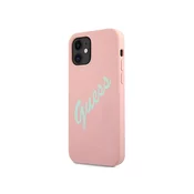 Guess GUHCP12SLSVSPG iPhone 12 mini 5,4 green pink hardcase Silicone Vintage (GUHCP12SLSVSPG)
