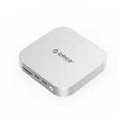 Orico MiniLink 9in1 USB-C HUB adapter/priklopna postaja M.2 SSD, srebrna