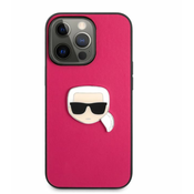 Karl Lagerfeld - kožna maska za Iphone 13 Pro, roza