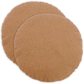 vidaXL Prevleka za blazino 2 pcs HEERLEN Bež O 60 cm Bouclé