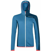 Ortovox Jakna na postrem Fleece Light Grid Hooded Jacket W Heritage Blue L