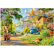 Castorland - Puzzle Pot ob jezeru - 500 kosov