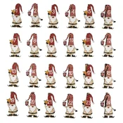 Rayher. Lesene ščipalke Božični palčki, 5cm, set 24