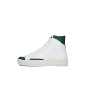 nae Vegan Shoes Visoke superge London temno zelena/bela