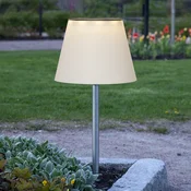 STAR TRADING Solini LED solarna luč za osvetlitev talnih bodic, bela/srebrna, višina 90 cm - Sodobni - bela, srebrna - Plastika