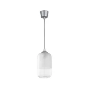 Brilagi - LED lestenec na kablu RETRO GLASS 1xE27/60W/230V premer 14 cm srebrna/bela