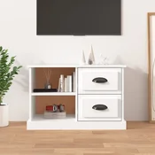 vidaXL vidaXL TV omarica bela 73x35,5x47,5 cm inženirski les, (20731656)