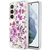 shumee Guess kolekcija cvetov - ovitek za Samsung Galaxy S23+ (bel)