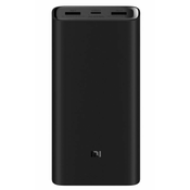 XIAOMI Mi Eksterna baterija, 20000 mAh, 50 W, Crna