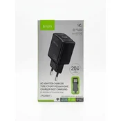 Bavin punjac 20W PD type C + kabl type C PC2001Y crna ( 90067 )