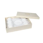 PORCELAN SET ZA KAFU 120ml 6/1 (EMB/GLD) DT2405004D