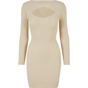 Womens dress Cut Out cream