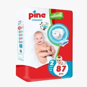 Pine Pelene za bebe Classic natural jumbo 2, 3-6kg, 87 komada