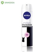 DEO NIVEA BLACK&WHITE INVISIBLE CLEAR 150ML (4) DELTA DMD