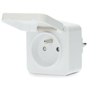 Nedis WIFIPO130EWT - Pametna uticnica 3680W/230V/ Tip E/16A Wi-Fi Tuya IP44