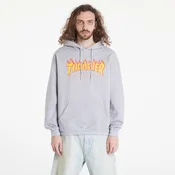 Thrasher Flame pulover grey mottled Gr. XL