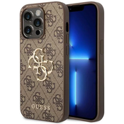 Guess GUHCP15L4GMGBR iPhone 15 Pro 6.1 brown hardcase 4G Big Metal Logo (GUHCP15L4GMGBR)