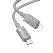 Hoco USB-C–Lightning kabel Hoco PD 27 W, 1 m, X107, siv