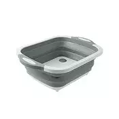 FoldableStrainer, multifunkcijsko cedilo, posoda za shranjevanje in deska za rezanje v enem