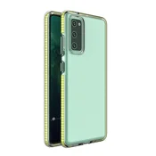 HURTEL Spring Case gel silikonski ovitek z barvnim okvirjem za Samsung Galaxy A72 4G rumena