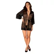 Obsessive Peignoir Allunes (Brezplačen 1 L mehčalca Passion), L-XL