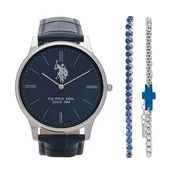 Set ura in zapestnica U.S. Polo Assn. USP6453TW Mornarsko modra