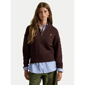 Polo Ralph Lauren Pulover 211963467505 Rjava Relaxed Fit