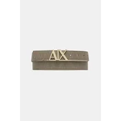 Dvostranski pas Armani Exchange ženski, zelena barva, XW001203 AF19298