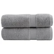 Premium rucnici za ruke SOLUND 2 kom. sivi 50x100 cm 600 g/m2