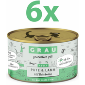 Grau GP Adult konzerva za macke, puretina & janjetina, 6 x 200 g