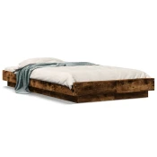Okvir za krevet s LED svjetlima 75x190 cm od konstruiranog drva