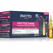 Phyto Phytocyane Women Treatment nega za spodbujanje rasti in proti izpadanju las 12x5 ml
