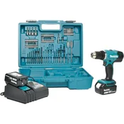 Makita Makita DHP453RFX4 Akumulatorski udarni vrtalnik/vijačnik, 18V, 2x 3Ah bateriji, 74 delni pribor, kovček