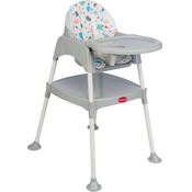 Playtime stolica za hranjenje 2u1 614 siva