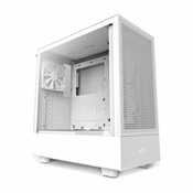 NZXT H5 Flow Midi Tower ATX case white with viewing window