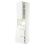 METOD/MAXIMERA Visoka omara za vgrad gspd aparate, bela/Voxtorp mat bela, 60x60x240 cm