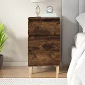 Vidaxl vidaXL Nočna omarica dimljen hrast 40x35x70 cm