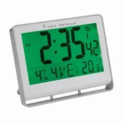 Digitalna LCD ura NEO - Bela/srebrna siva