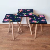 Hanah Home Set klub stocica 3Shp366, 3 komada, Roze