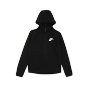 Nike Sportswear Prijelazna jakna B NSW TCH FLC FZ ESSENTIALS, bijela / crna