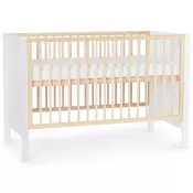 KinderKraft Baby wooden Mia dječji krevet, bijeli