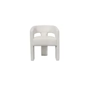 Livin Hill Oblazinjeni stol, LET71W, 62x75x58 cm, bela