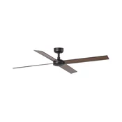 FARO 34356 - stropni ventilator RUDDER L, braon/crna, precnik 132 cm + daljinski upravljac