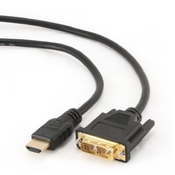 Gembird Kabel HDMI (M) za DVI (M), pozlačeni konektorji, 4,5 m, črn, pakiranje v razsutem stanju