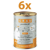 Grau GP Adult konzerva za pse, perutnina & pastinak & brokoli, 6 x 400 g