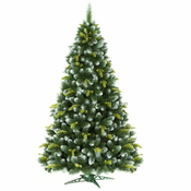 Umetno božično drevo s plastičnim podstavkom - 220 cm
