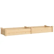Homestar Dvignjena vrtna greda 235x66x26 cm naravno lesena, (5000228441)